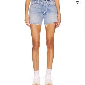 Citizens Of Humanity Blue Jean Shorts Distressed Style Annabelle long